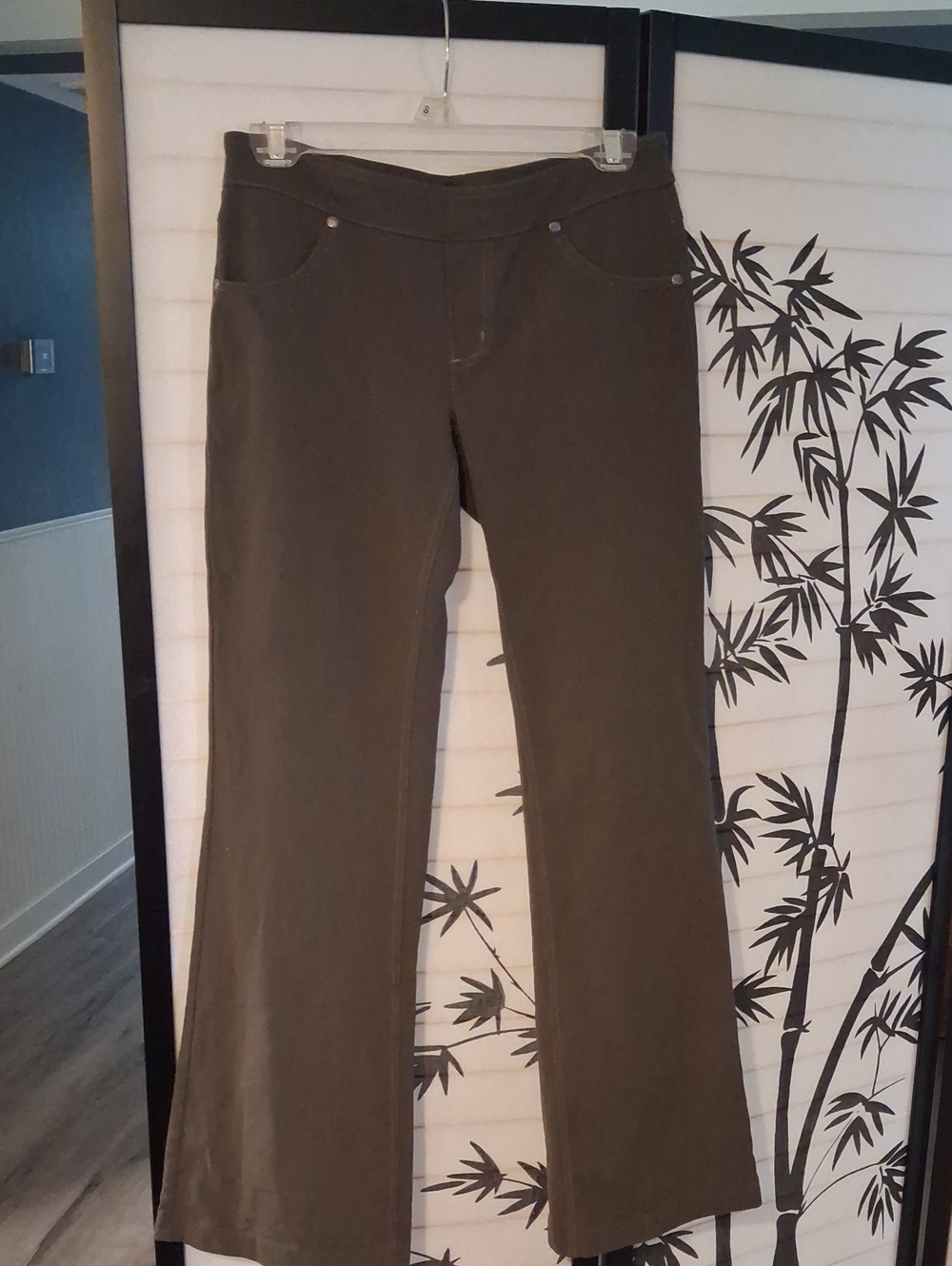 Athleta Olive Green Boot-Cut Pants